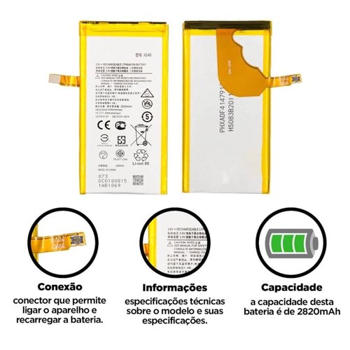 Miniatura 6 de Bateria Moto G7 Plus (Jg40)